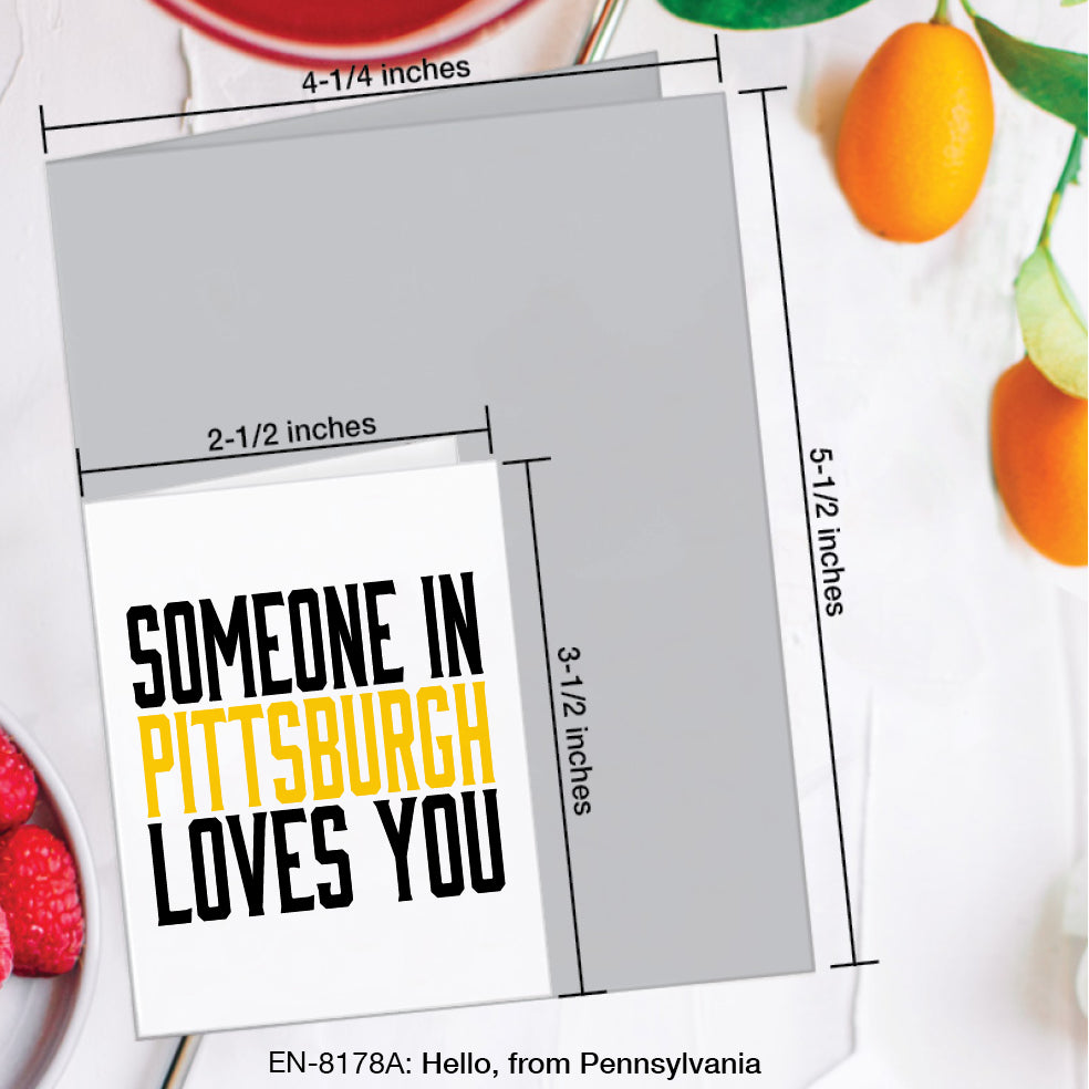 Hello, from Pennsylvania, Greeting Card (#8178A)