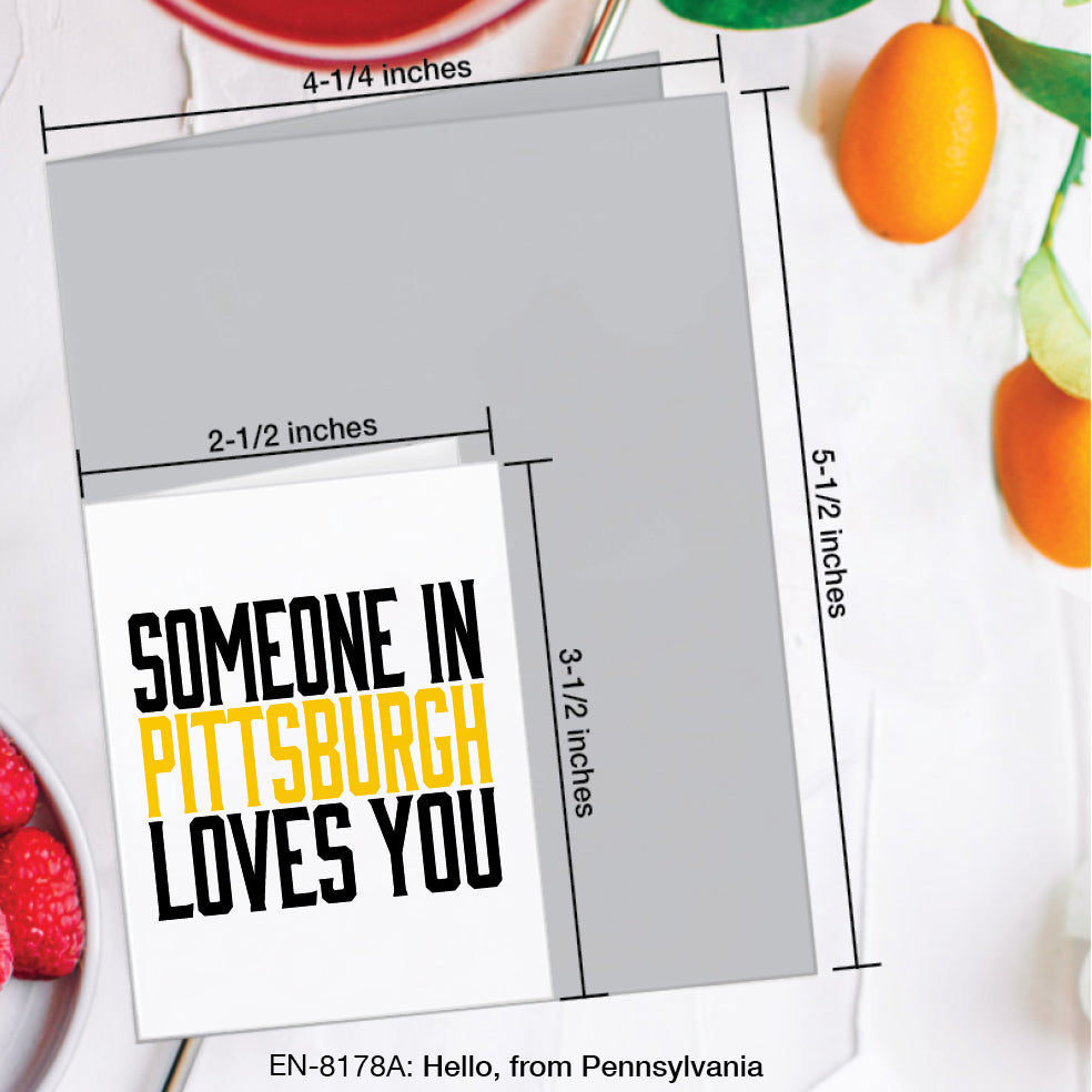 Hello, from Pennsylvania, Greeting Card (#8178A)