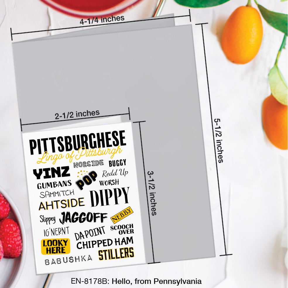 Hello, from Pennsylvania, Greeting Card (#8178B)