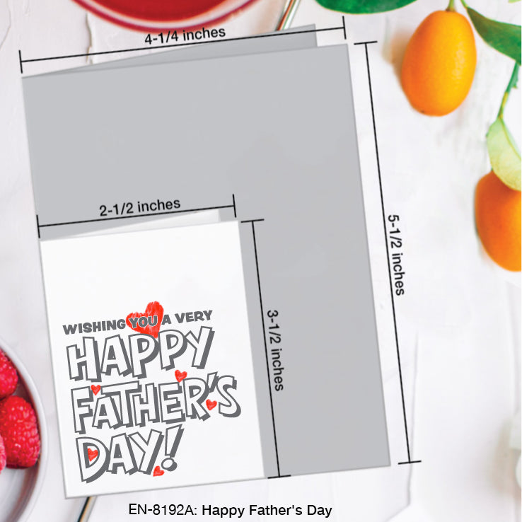 Happy Father's Day, Greeting Card (#8192A)