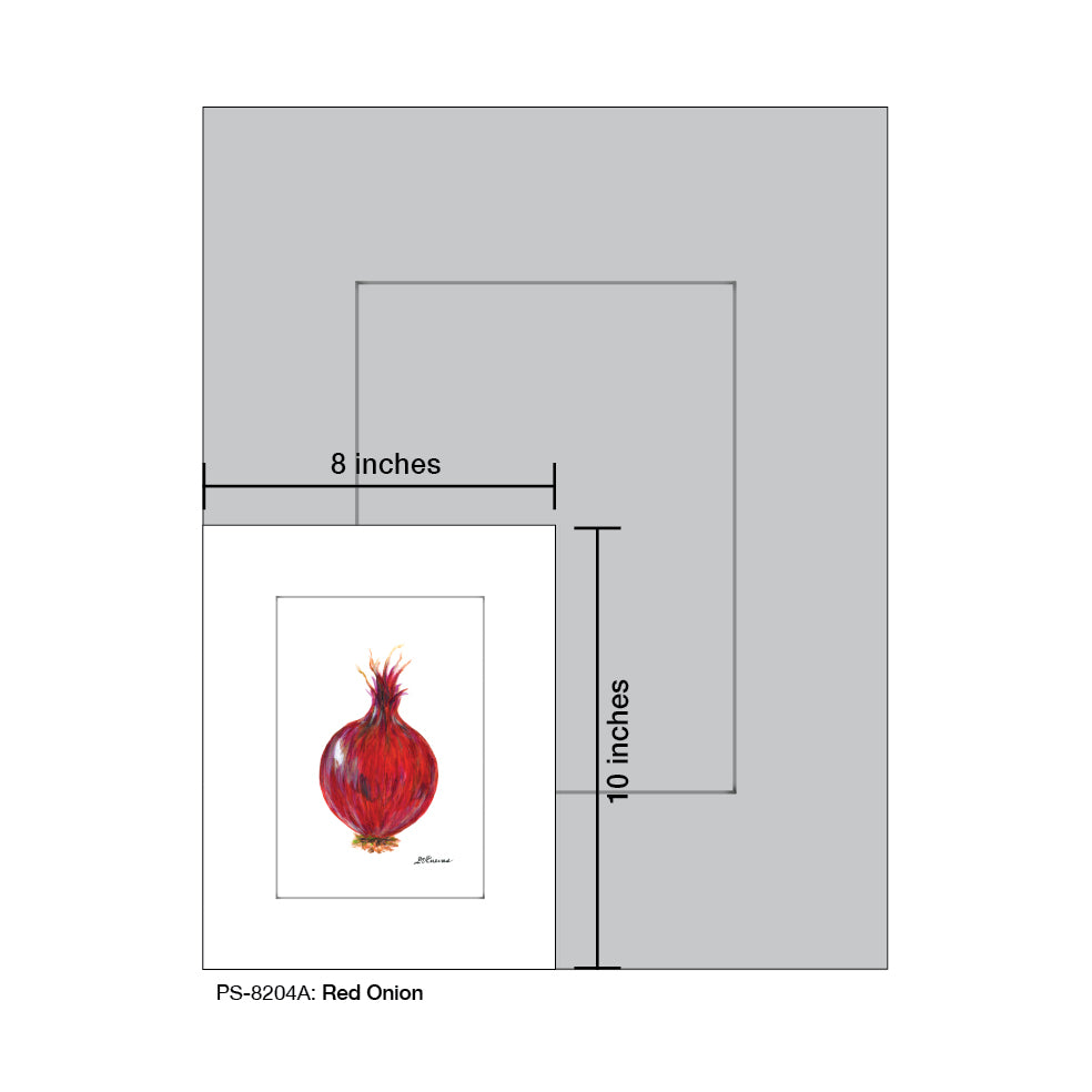 Red Onion, Print (#8204A)