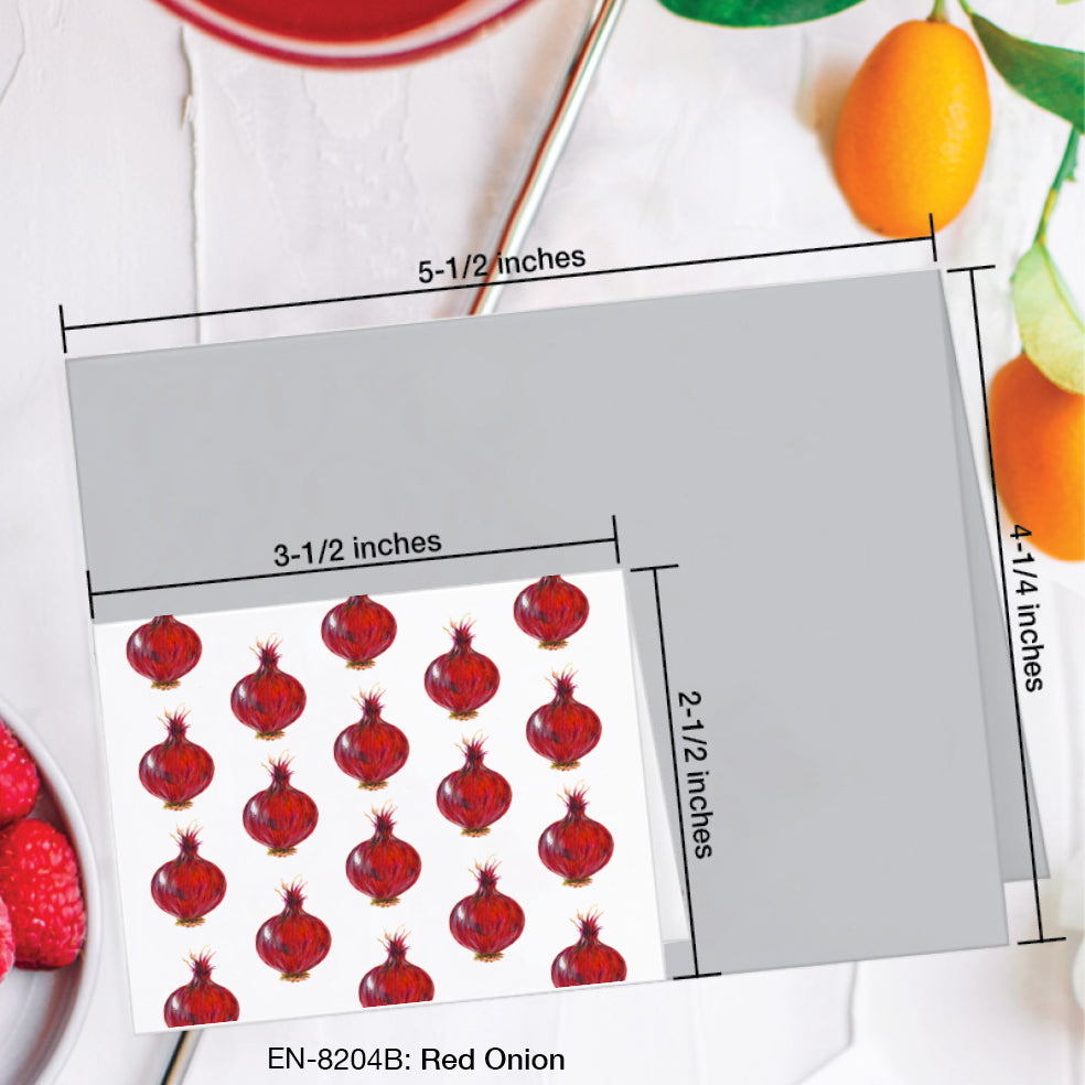 Red Onion, Greeting Card (#8204B)