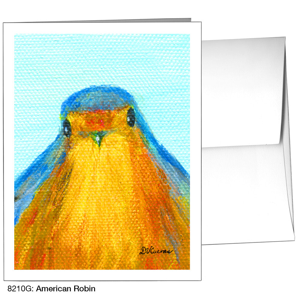 American Robin, Greeting Card (8210G), A2 Card, printedcanvas.com