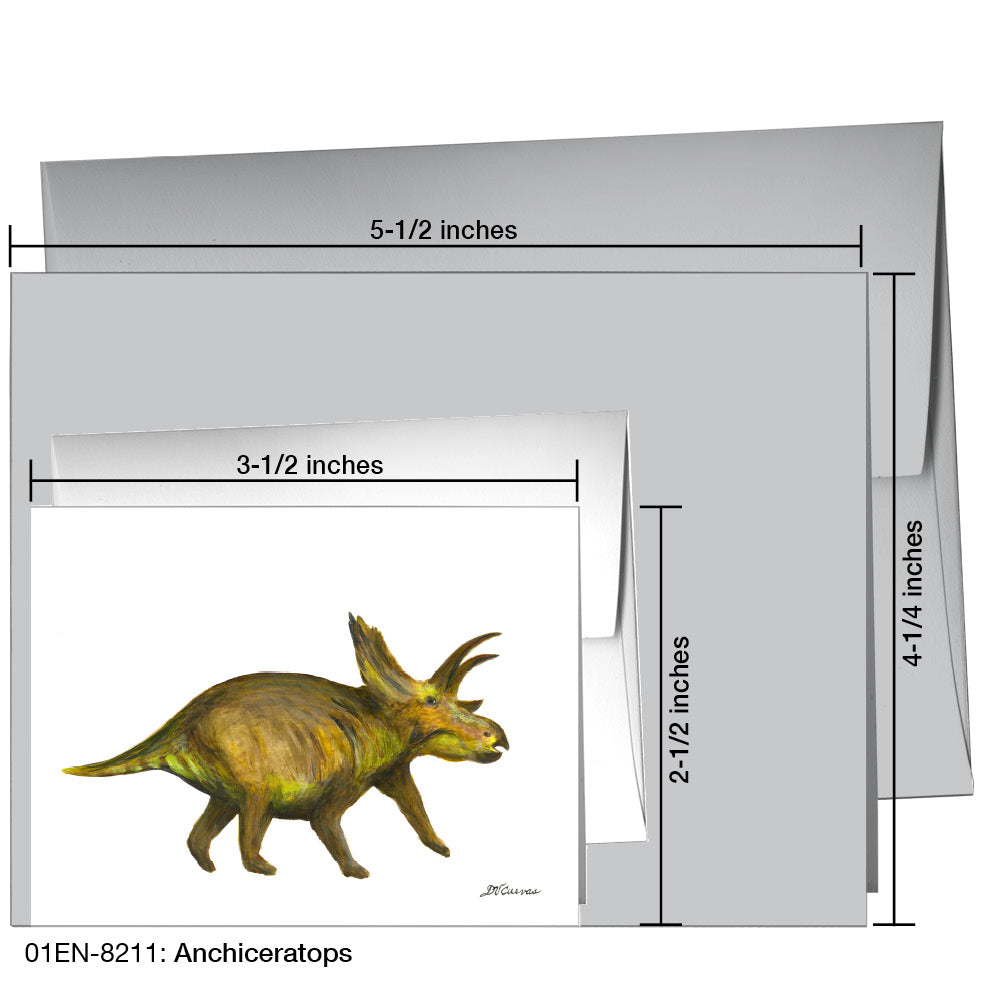 Anchiceratops, Greeting Card (8211A), Enclosure, www.printedcanvas.com