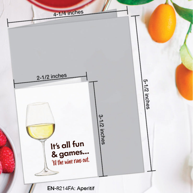 Aperitif, Greeting Card (#8214FA), Enclosure, www.printedcanvas.com