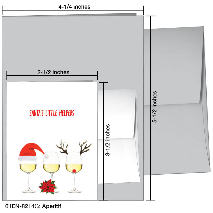 Aperitif, Greeting Card (#8214G), Enclosure Card, www.printedcanvas.com