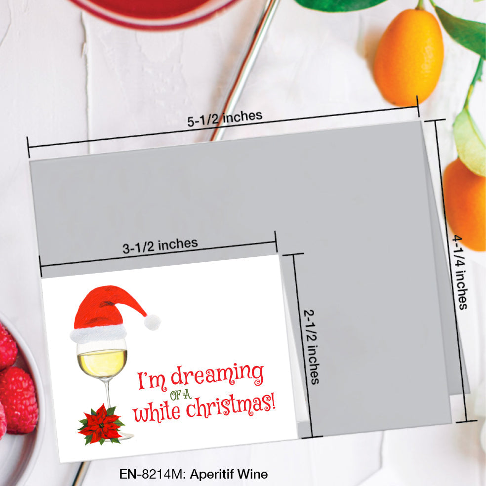 Aperitif Wine, Greeting Card (#8214M)