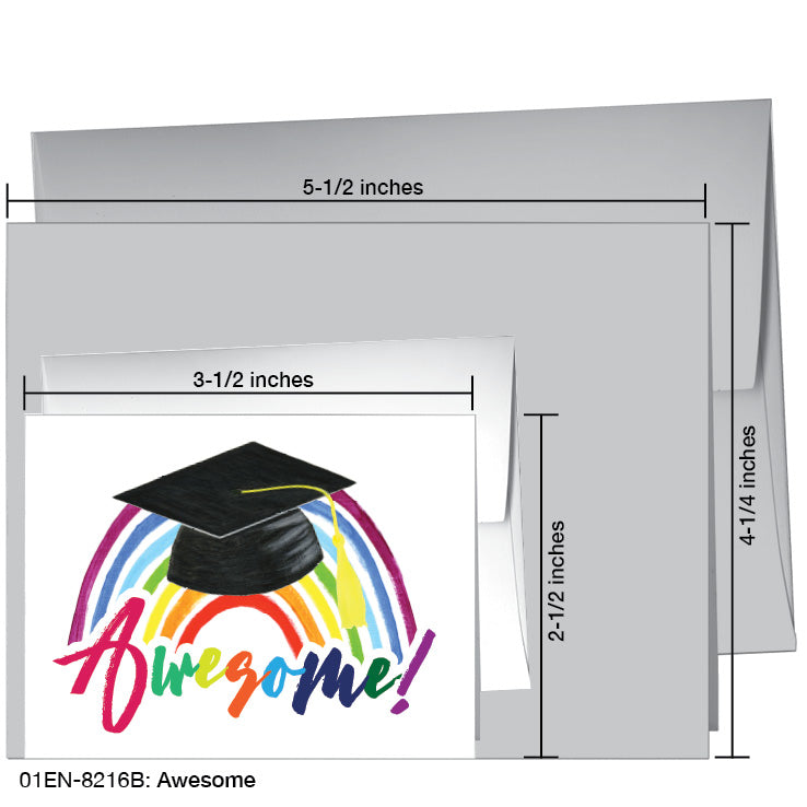 Awesome, Greeting Card (8216B), Enclosure Card, printedcanvas.com