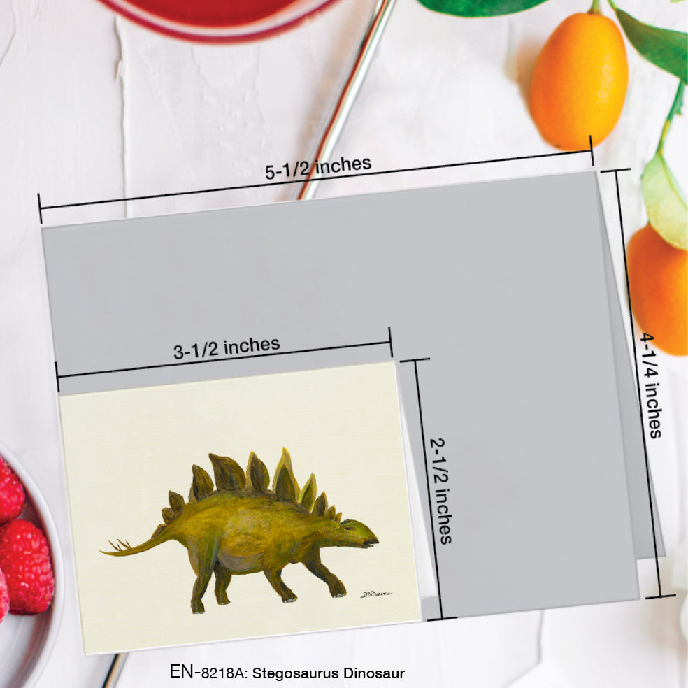 Stegosaurus Dinosaur, Greeting Card (#8218A)