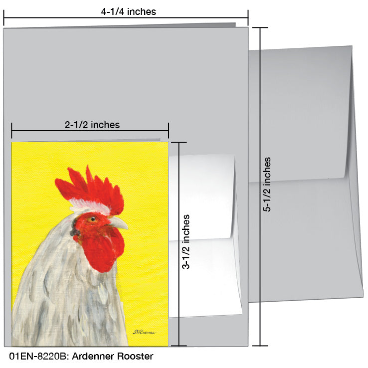 Ardenner Rooster, Greeting Card (8220B)