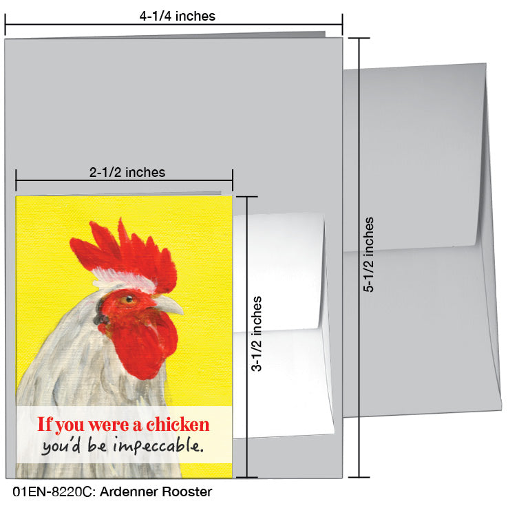 Ardenner Rooster, Greeting Card (8220C)