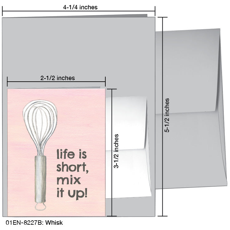 Whisk, Greeting Card (8227B), Enclosure Card, printedcanvas.com