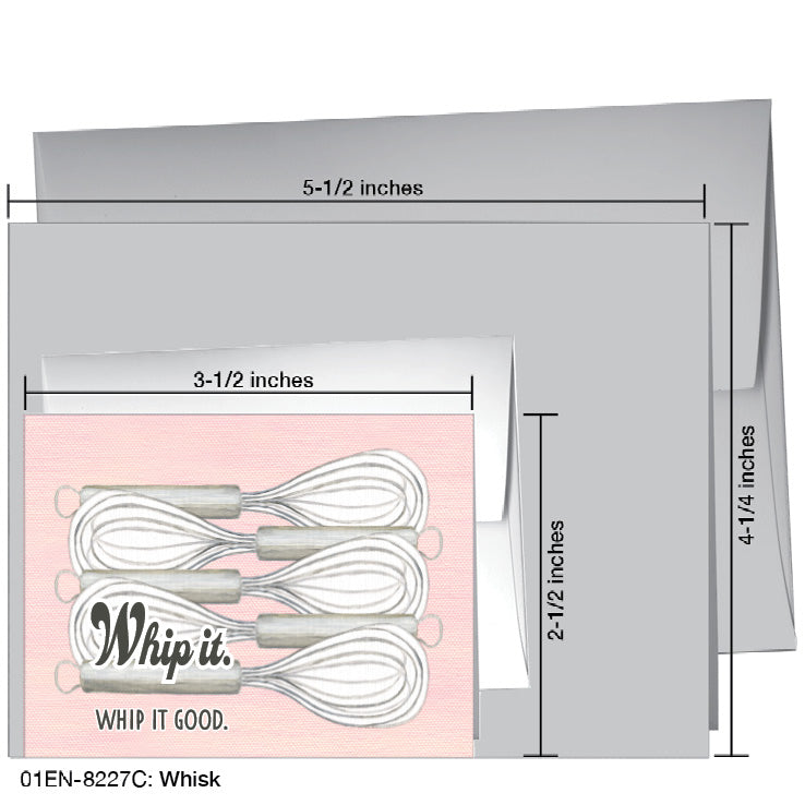 Whisk, Greeting Card (#8227C), Enclosure Card, www.printedcanvas.com