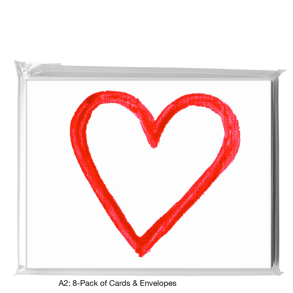 Heart, Greeting Card (8230D), A2 8-Pack, printedcanvas.com