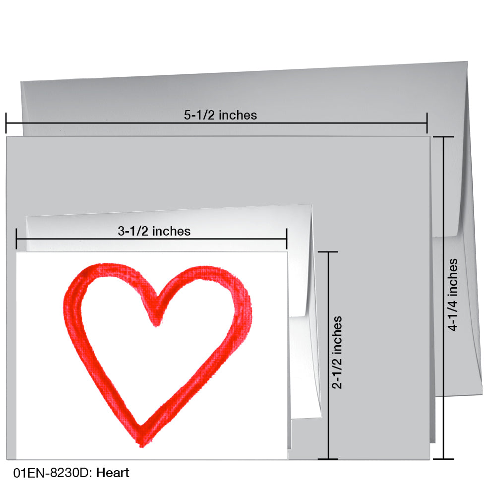 Heart, Greeting Card (8230D), Enclosure, www.printedcanvas.com
