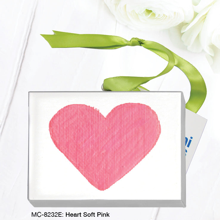 Heart Soft Pink, Mini Canvas (MC-8232E), Front, printedcanvas.com