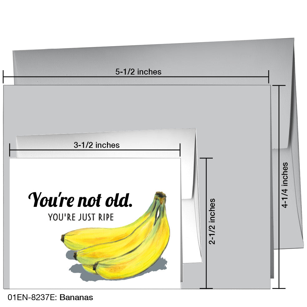Bananas, Greeting Card (8237E), Enclosure, printedcanvas.com