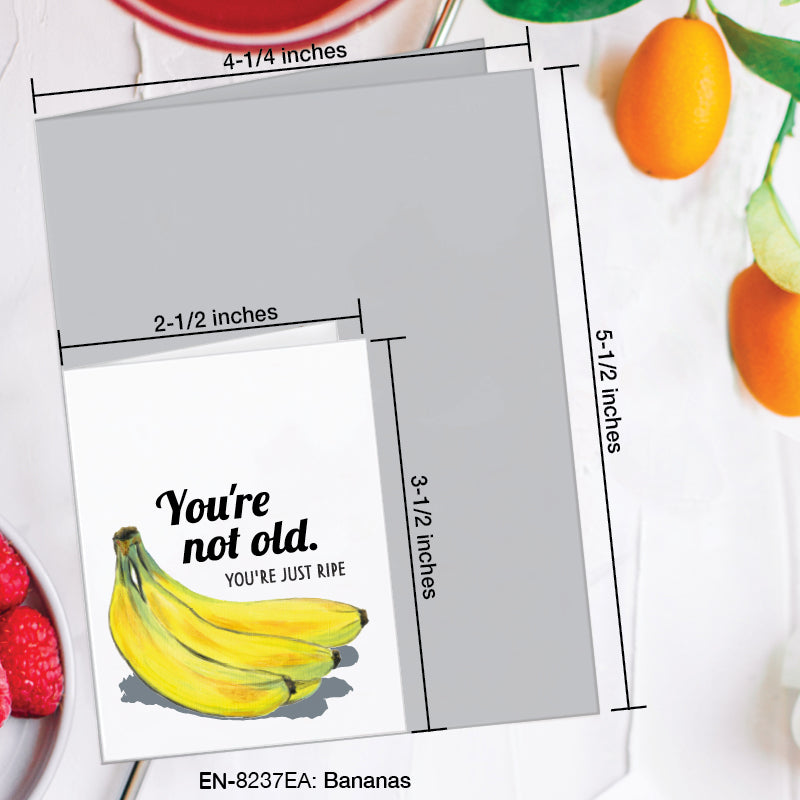 Bananas, Greeting Card (8237EA), Enclosure, www.printedcanvas.com