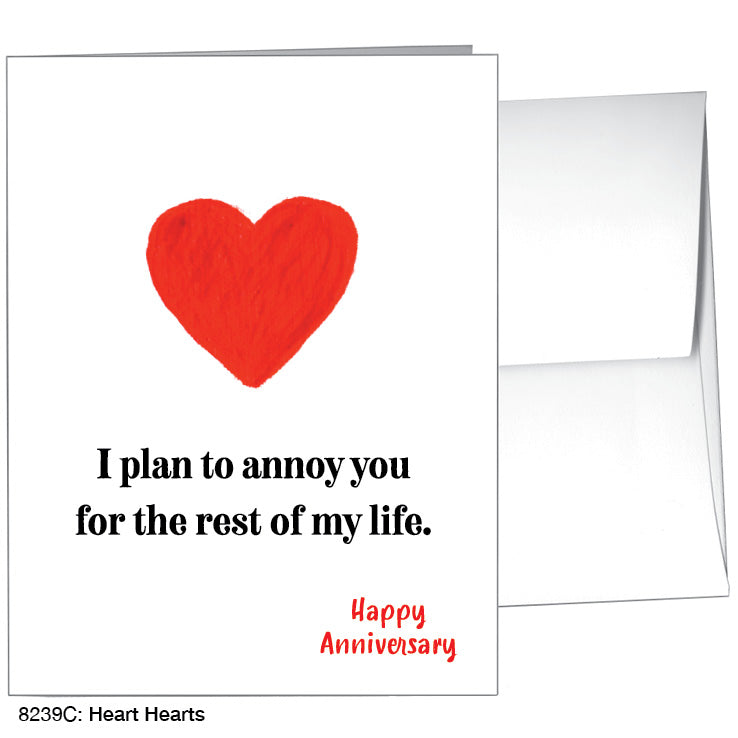 Heart Hearts, Greeting Card (8239C), A2 Card, printedcanvas.com