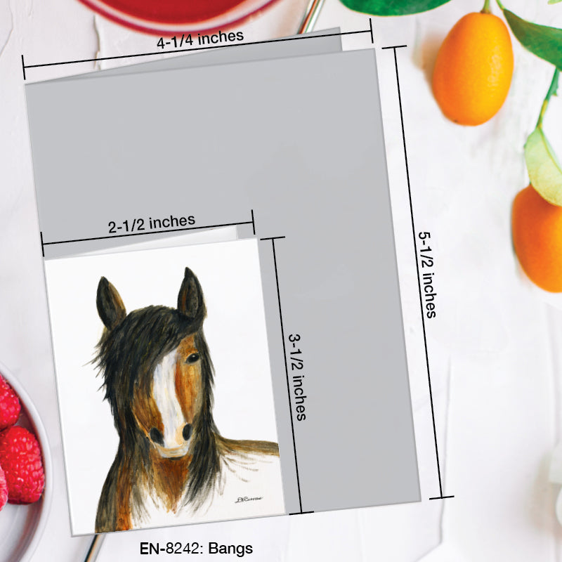 Bangs, Greeting Card (8242A), Enclosure Card, www.printedcanvas.com