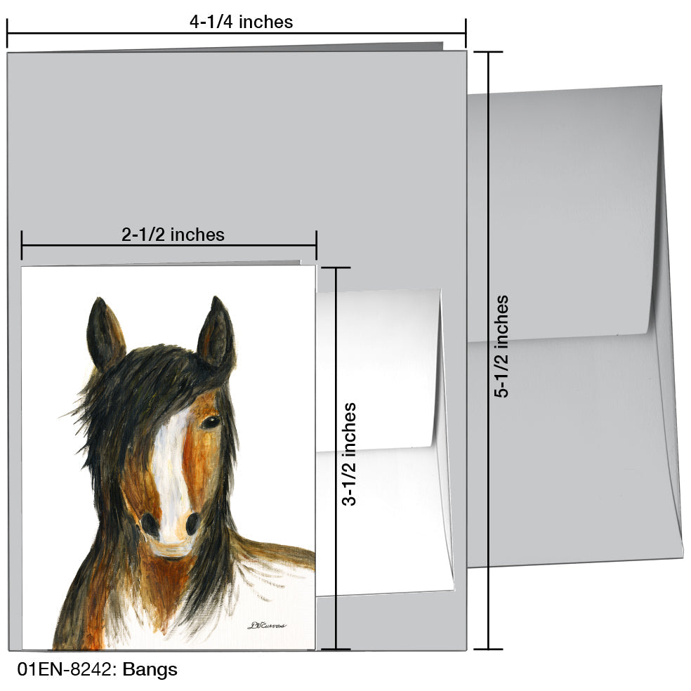 Bangs, Greeting Card (8242A), Enclosure Card, www.printedcanvas.com