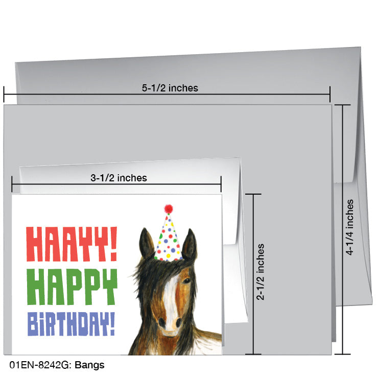 Bangs, Greeting Card (8242G), Enclosure Card, www.printedcanvas.com