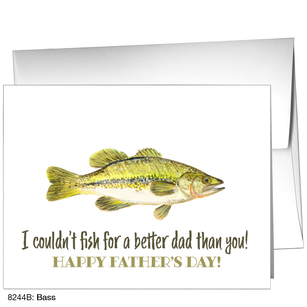 Bass, Greeting Card (8244B), A2, printedcanvas.com