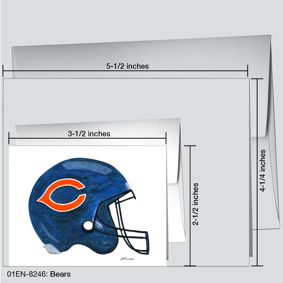 Bears, Greeting Card (8246A), Enclosure Card, www.printedcanvas.com