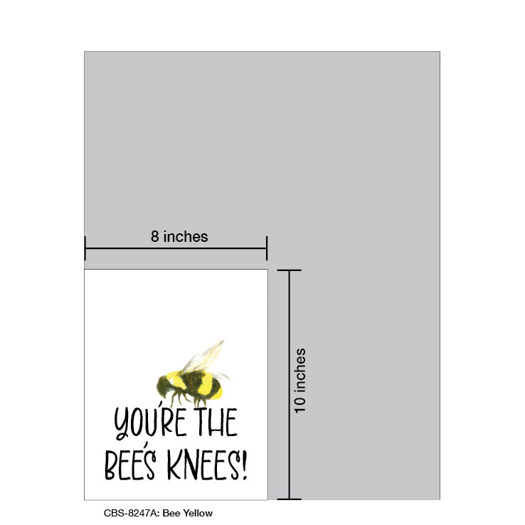 Bee Yellow, Card Board (8247A), 8x10 Poster Board, www.printedcanvas.com