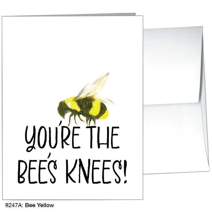 Bee Yellow, Greeting Card (#8247A)