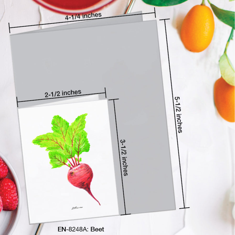 Beet, Greeting Card (#8248A)