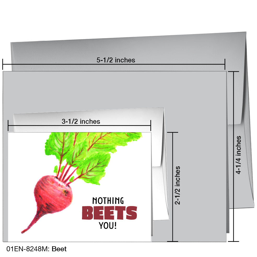 Beet, Greeting Card (8248M), Enclosure, www.printedcanvas.com