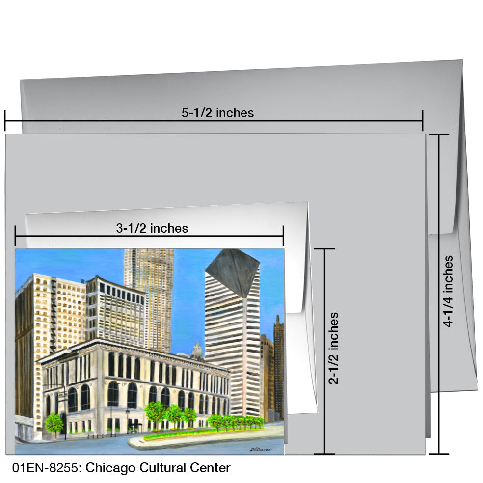 Chicago Cultural Center, Greeting Card (8255B), Enclosure Card, www.printedcanvas.com