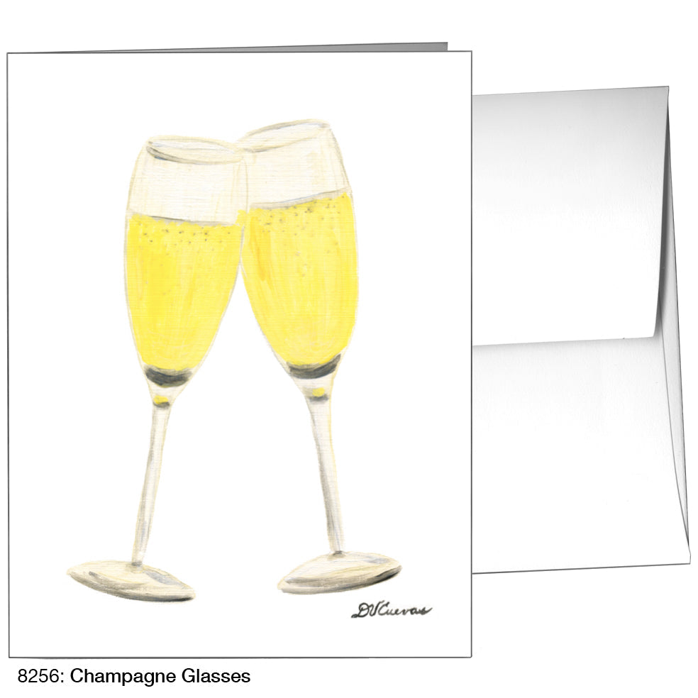 Champagne Glasses, Greeting Card (8256), A2, printedcanvas.com