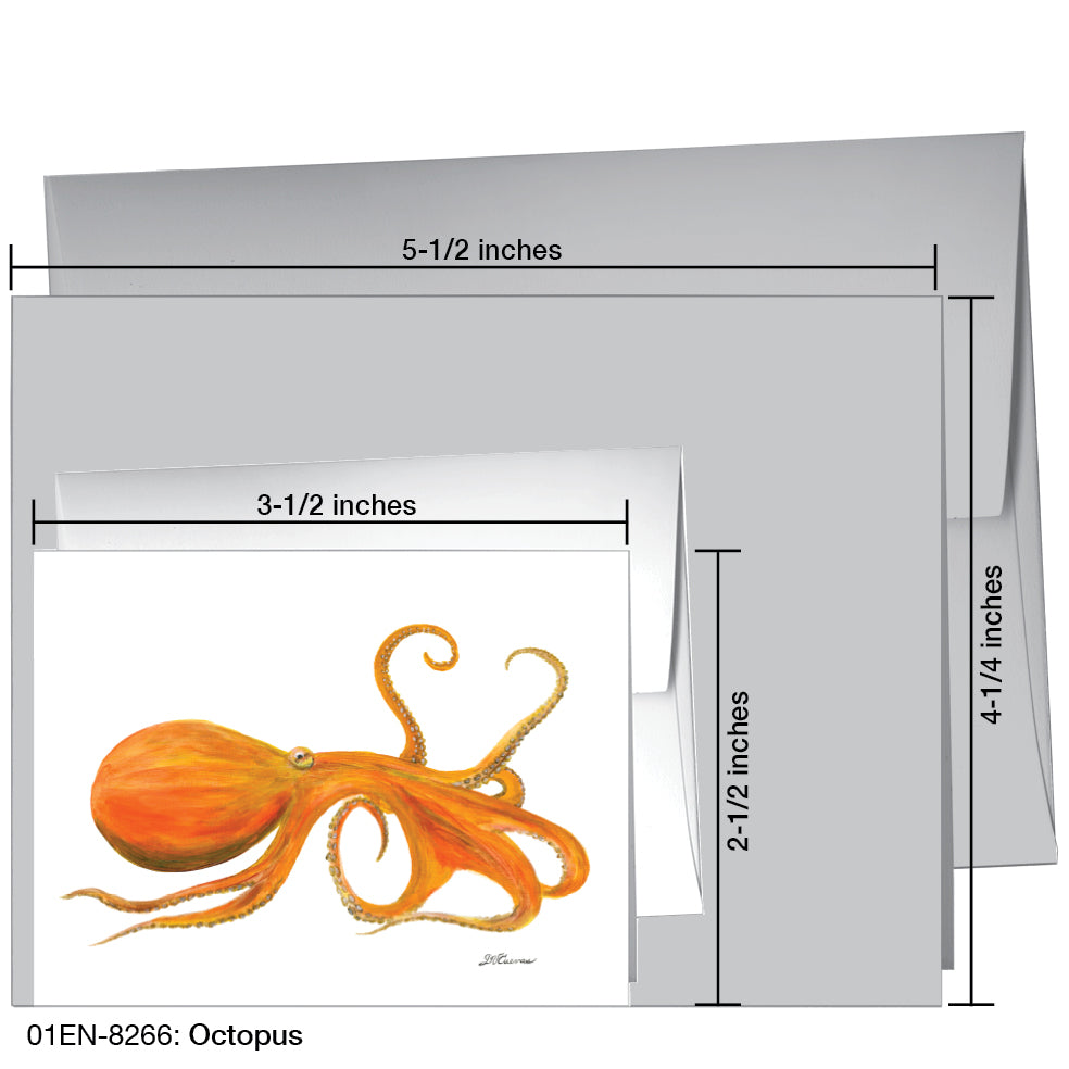 Octopus, Greeting Card (8266), Enclosure, printedcanvas.com