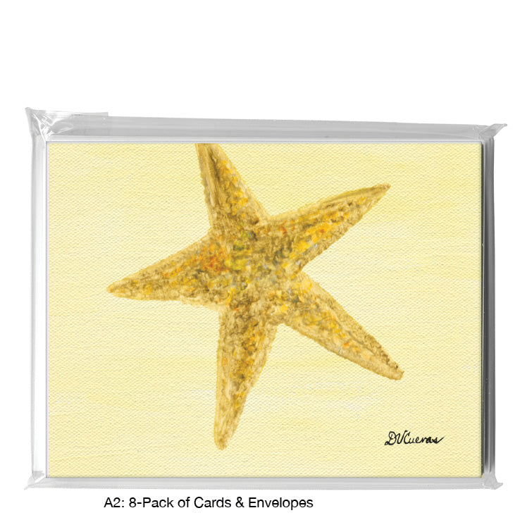 Starfish, Greeting Card (8267B), A2 8-Pack, printedcanvas.com