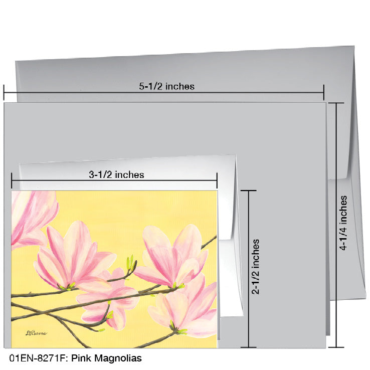 Pink Magnolias, Greeting Card (8271F)
