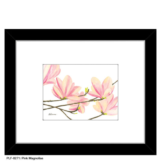 Pink Magnolias, Print (#8271B), Print Matted, www.printedcanvas.com