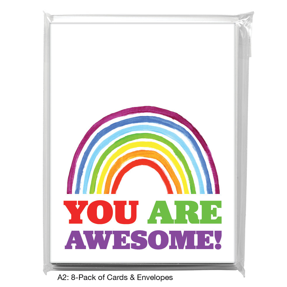 You Are Awesome, Greeting Card (8283A), A2 Card 8-Pack, www.printedcanvas.com