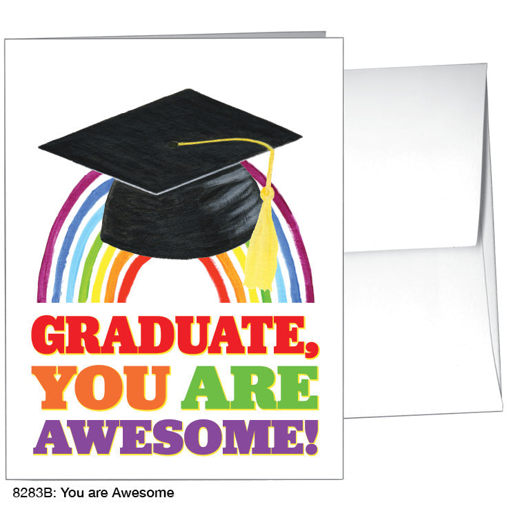 You Are Awesome, Greeting Card (8283B), A2 Card, printedcanvas.com