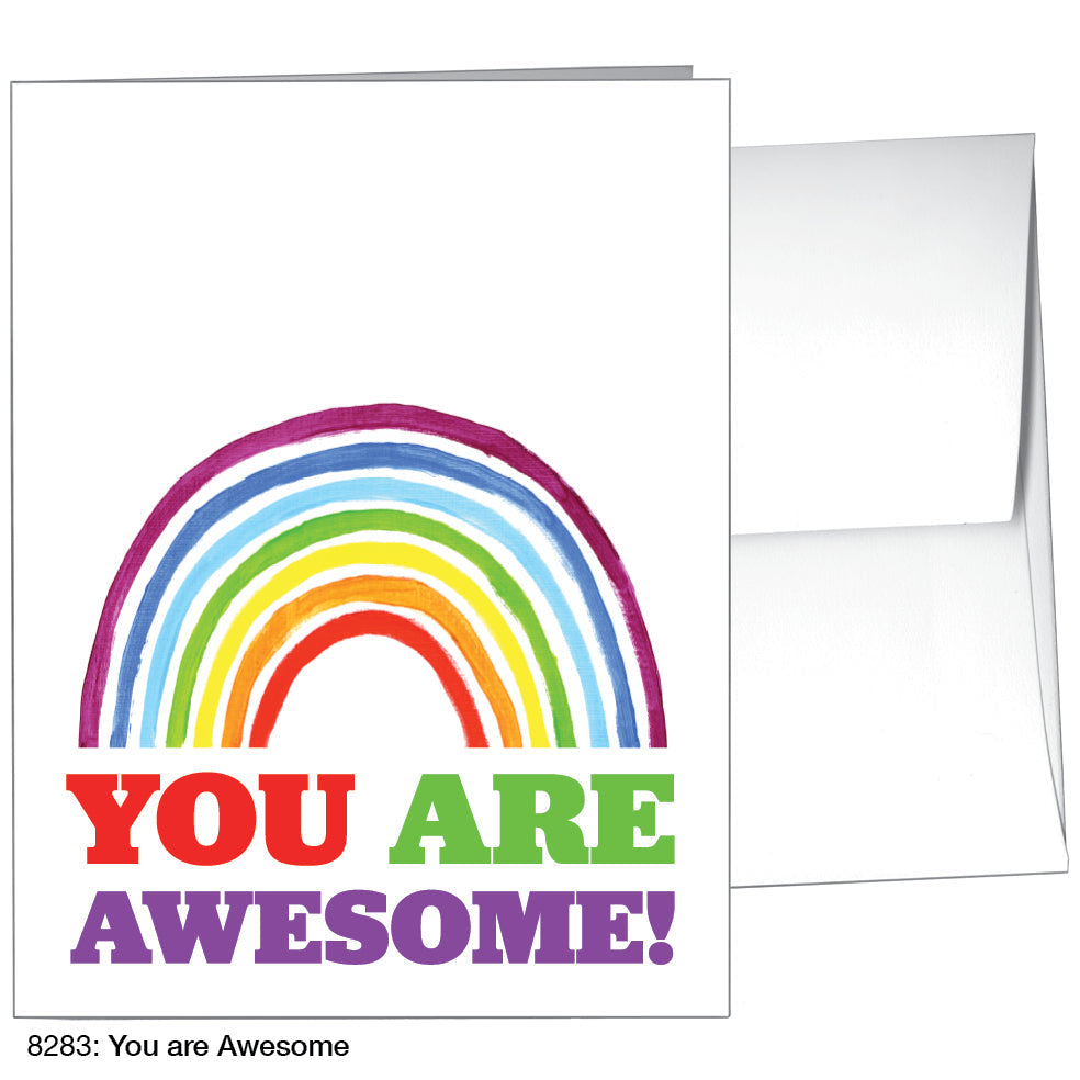 You Are Awesome, Greeting Card (8283A), A2 Card Front, www.printedcanvas.com