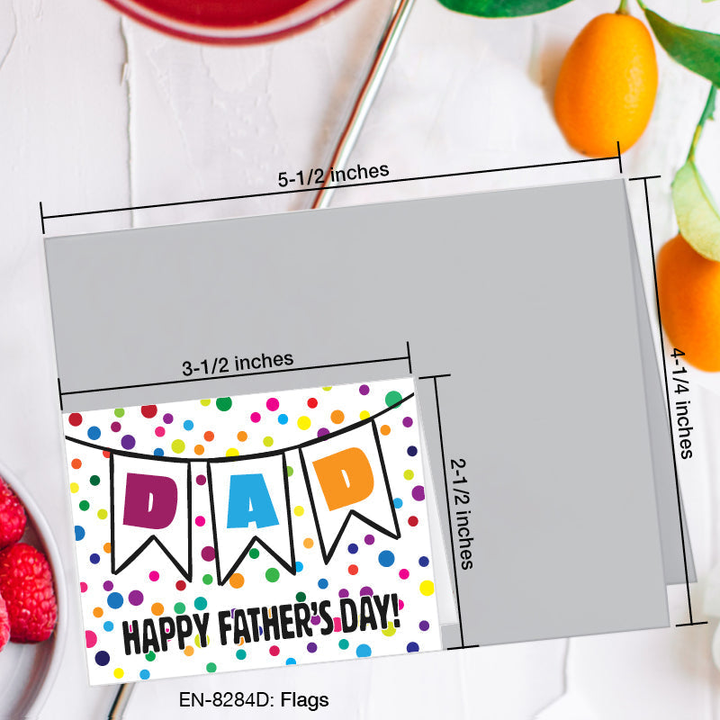Flags, Greeting Card (8284D), Enclosure, www.printedcanvas.com