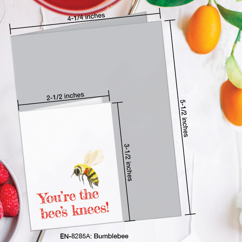 Bumblebee, Greeting Card (8285A), Enclosure, www.printedcanvas.com