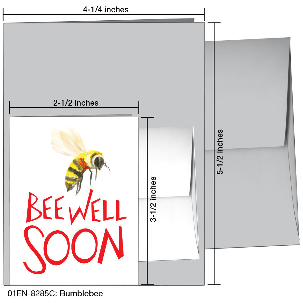 Bumblebee, Greeting Card (8285C), Enclosure Card, www.printedcanvas.com