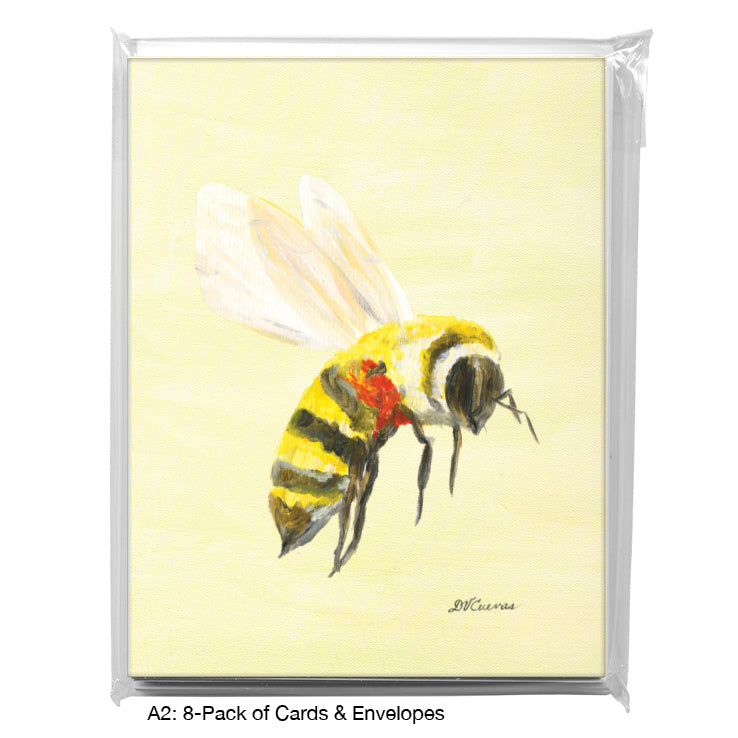 Bumblebee, Greeting Card (8285H), A2 Card 8-Pack, www.printedcanvas.com