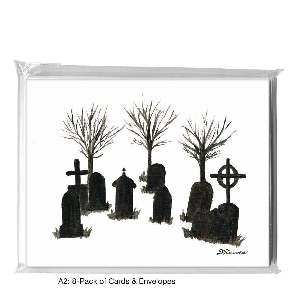 Graveyard, Greeting Card (8286), A2 8-Pack, printedcanvas.com