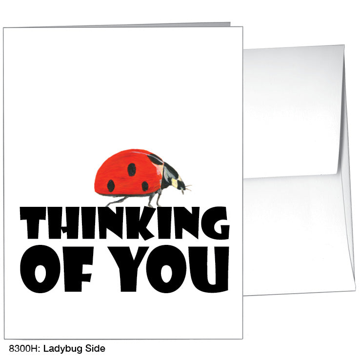 Ladybug Side, Greeting Card (8300H), A2, printedcanvas.com