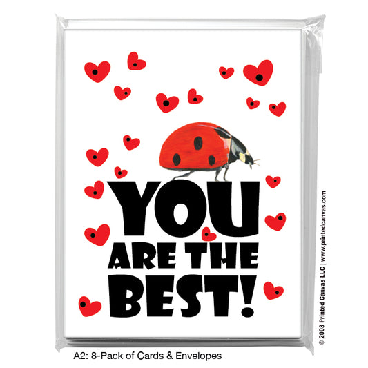 Ladybug Side, Greeting Card (#8300J)