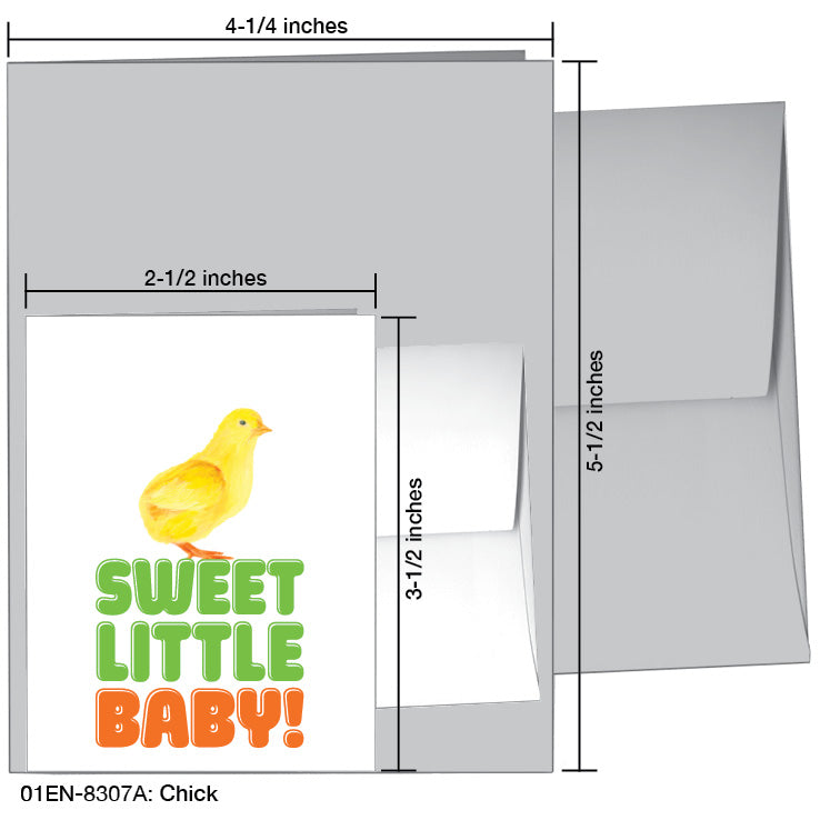 Chick, Greeting Card (8307A)