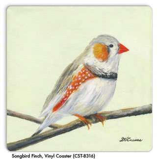 Songbird Finch, Vinyl Coaster (CST-8316) - Printed Canvas